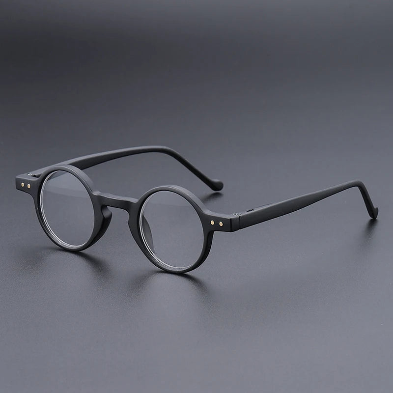 UVLAIK Fashion Reading Glasses Men Women Ultralight Small Round Spectacles Frame High Definition Presbyopic Eyeglasses