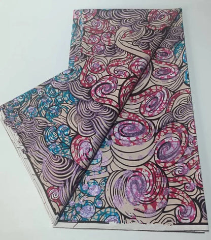 Grand Super 100% Cotton African Wax Fabric High Quality Wax Print Ankara Fabric For Sewing 6yards Women Fabric