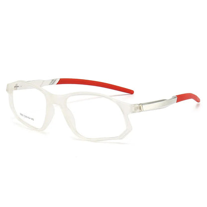 YIMARUILI New Fashion Sports Glasses Men and Women TR90 Spring Leg Design Big Face Optical Prescription Eyeglasses frame 5853