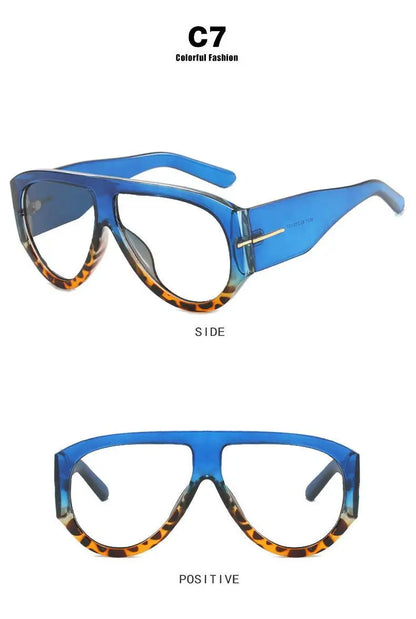 Fashion Oversized Pilot Reading Glasses For Men Women Anti Blue Light Glasses Rivets Presbyopia Eyeglasses Optical Magnifier