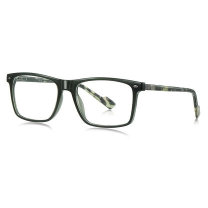 Blue Light Blocking Glasses for Men Women TR90 Square Frame Anti Eyestrain Computer Gaming Glasses Lightweight Unisex