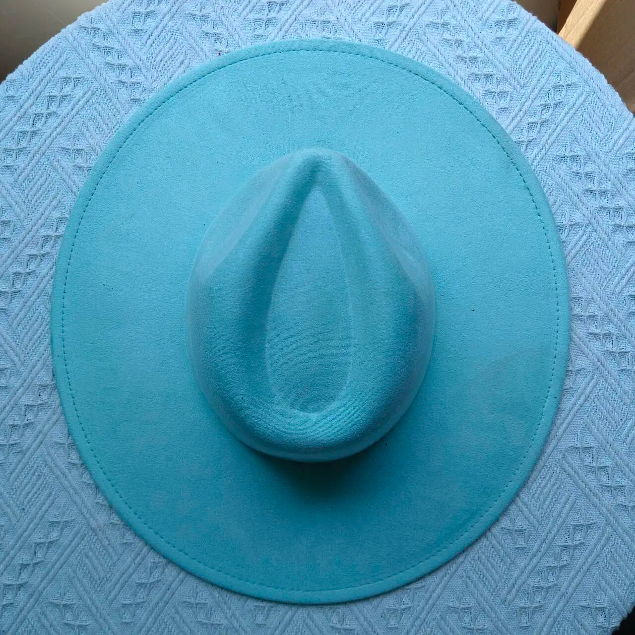 Suede Fedora Multicolor Heart-shaped Top 9.5cm Brim Men and Women Jazz Hat Panama Hat