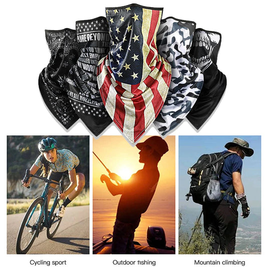 Balaclava Camouflage Motorcycle Face Ice Silk Mask Summer Anti-UV Headwrap Face Shield Running Cycling Outdoor Sports Scarves