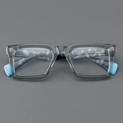 New In 2024 Plate Eyeglass Frame Retro Square Men's Eyeglass Frame Fashionable Optical Prescription Eyeglass Frame Women 25005