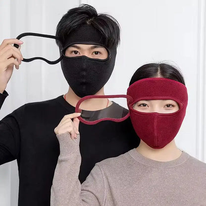 Winter Warm Face Mask With Detachable Anti Fog Goggle Anti Dust Cycling Mask Balaclava Warm Helmet For Skiing Face Cover