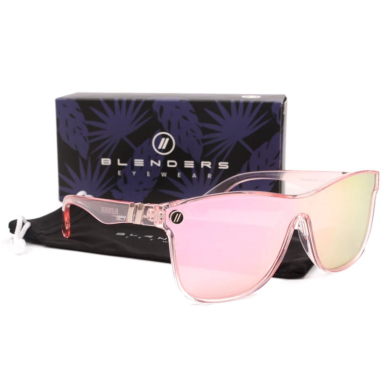 blenders Conjoined lenses Mirror Sunglasses Men Polarized UV Lense Eyewear Vintage Fashion Square Men women Sun Glasses 8803