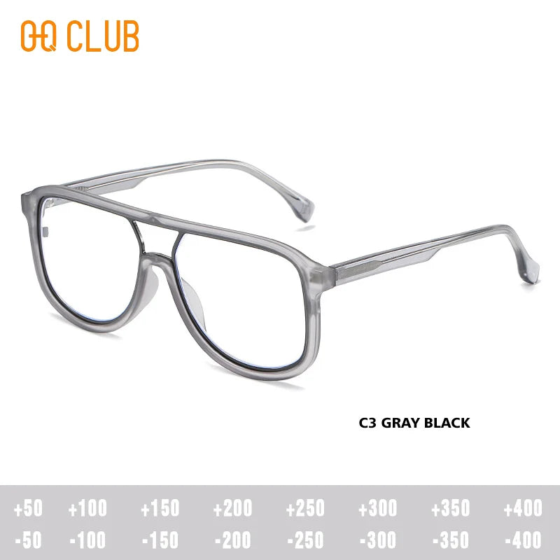 O-Q CLUB Men's Glasses for Reading Glass Eyeglasses Women's Eyepieces Graduated Lenses to Read Eye-glasses -1 Eyeglass Frames
