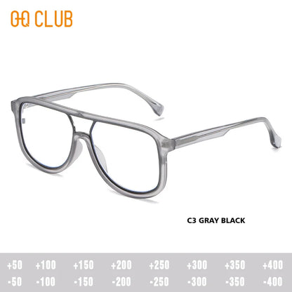 O-Q CLUB Men's Glasses for Reading Glass Eyeglasses Women's Eyepieces Graduated Lenses to Read Eye-glasses -1 Eyeglass Frames