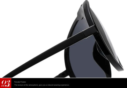 Trend Oversized Pilot Sunglasses Women Luxury Brand Designer Big Frame Cycling Sun Glasses Men Punk One Piece Len Black Yellow