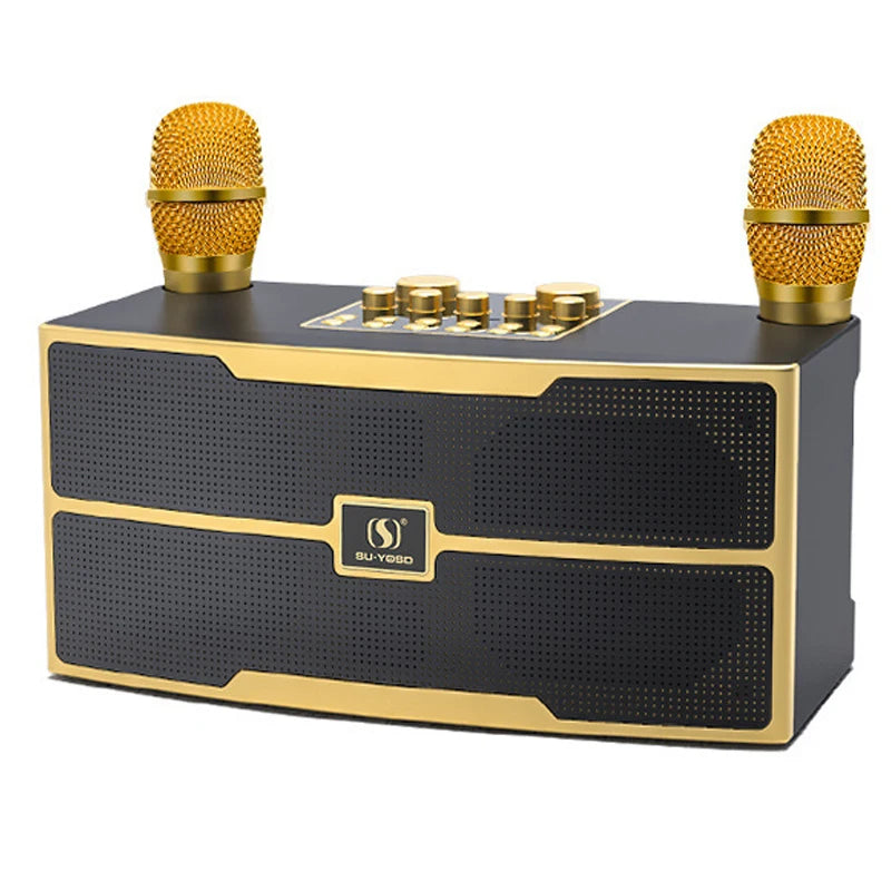 120W High Power Wireless Portable Microphone Bluetooth Speaker Sound Family Party Karaoke Subwoofer Boombox caixa de som Ys-201