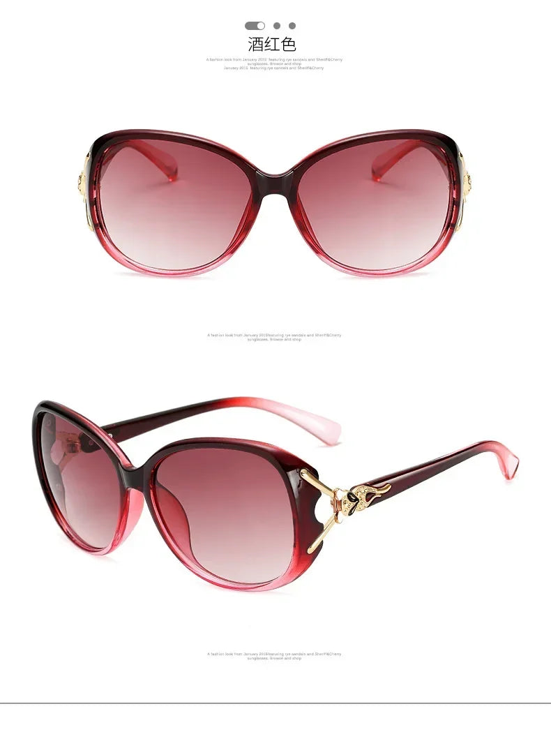 New Vintage Big Frame Sunglasses Woman Vintage Brand Travel Classic Sun Glasses Female Fashion Retro Eyewear UV400