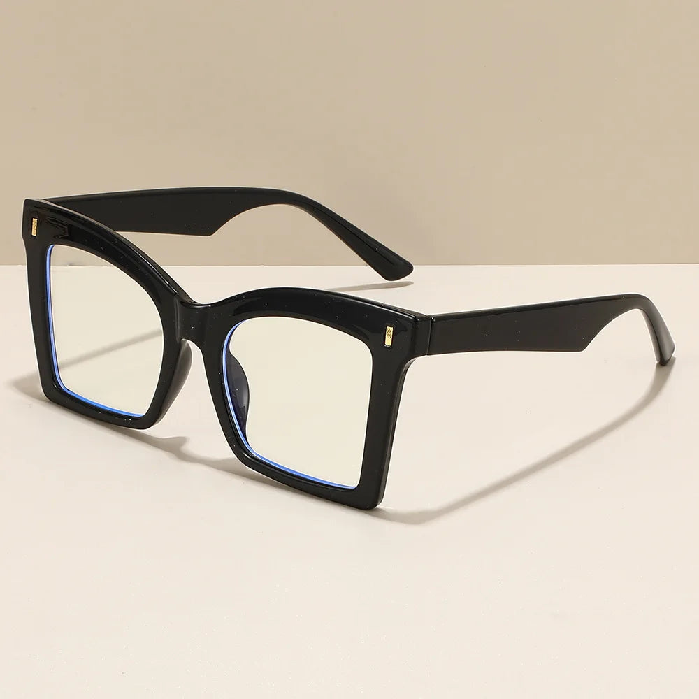 Big Frame Reading Glasses Classic Black Square Blocking Blue Light Computer Presbyopia Eyeglasses Goggle+1.0...+4.0 Unisex