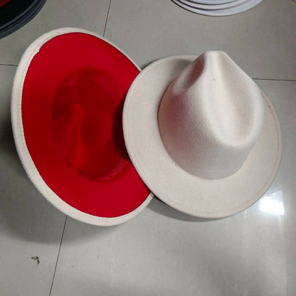 Sombreros Fedora Hat Dual Color Classic Jazz Hat Soft Fedora Hat Classic Men's and Women's Blue Jazz sombreros