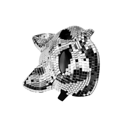 2025 New Disco Ball Glitter Face Mask Cosplay Shining Queen Halloween Party Costumes Accessories Men Fashion Masks