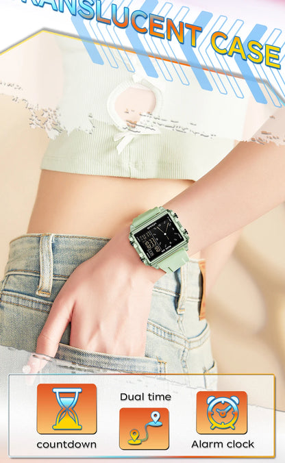 SANDA 6273 Fashion Electronic Watches for Man Luminous Calendar Waterproof Clock Outdoor Sports Casual Ladies Digital Wristwatch