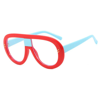 Luxury Myopia Glasses Men Women Anti Blue Light Nearsighted Eyeglasses Student Trendy Oversized Pilot Glasses Frame