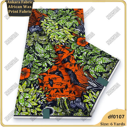 Fashionable African Real Wax Print Fabric 2026 Latest Design Ankara Wax Fabric Soft 100% Cotton Pagne Women Dress Loincloth ﻿