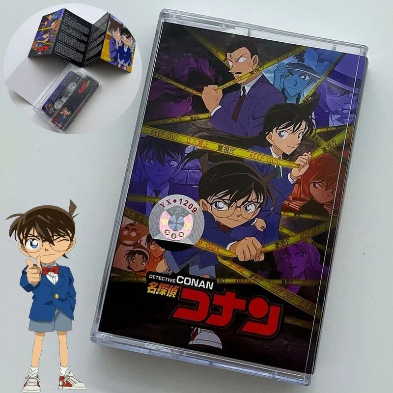 Detective Conan Wild Police Story Music Tape Anime Soundtracks Tape Mysterious Eyes Collections Commemorative with Box Gifts