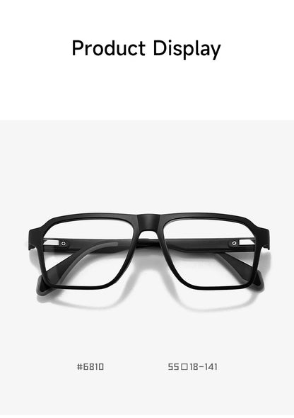 BLMUSA Retro Large Frame Ultralight TR Non-Slip Sports Myopia Glasses Anti Blue Light Prescription Reading Driving Sunglasses