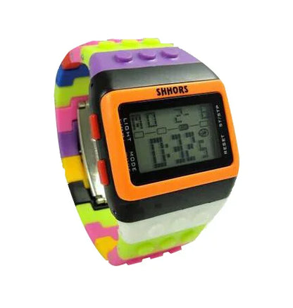 SHHORS Women Watches Women Sports Watches Fashion Plastic Led Digital Watches Rainbow Watch Electronic Wristwatches reloj mujer