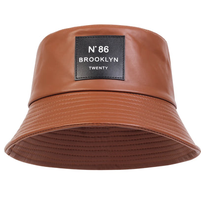 Spring summer Brooklyn panama Bucket hat outdoor travel hat fashion sun hat men and women leather Panama hat