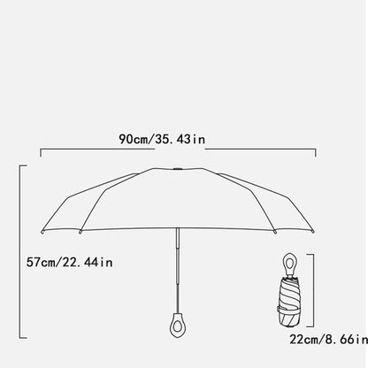 Lightweight Mini Foldable Rain Umbrella Traveling Size Sun Umbrella for Outdoor Use Sun Protections