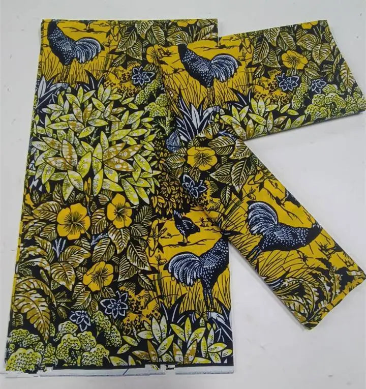 Grand Super Original African Wax Fabric High Quality Nigerian Print Ankara Fabric For Sewing 6 Yard Women Dress 100% Cotton