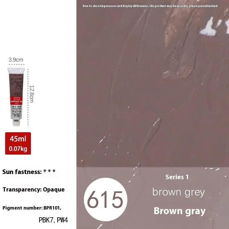 Winsor & Newton 45ML Oil Paint,Colorful Professionals Artist Drawing Tools for Canvas Wood,Crafts,Paper Art Stationery Supplies