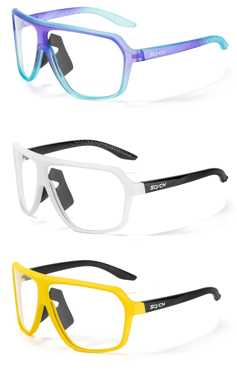 New UV400 Photochromic Cycling Sunglasses for Men MTB Road Bicycle Glasses Outdoor Sports Women Running Eyewear Bike Goggles