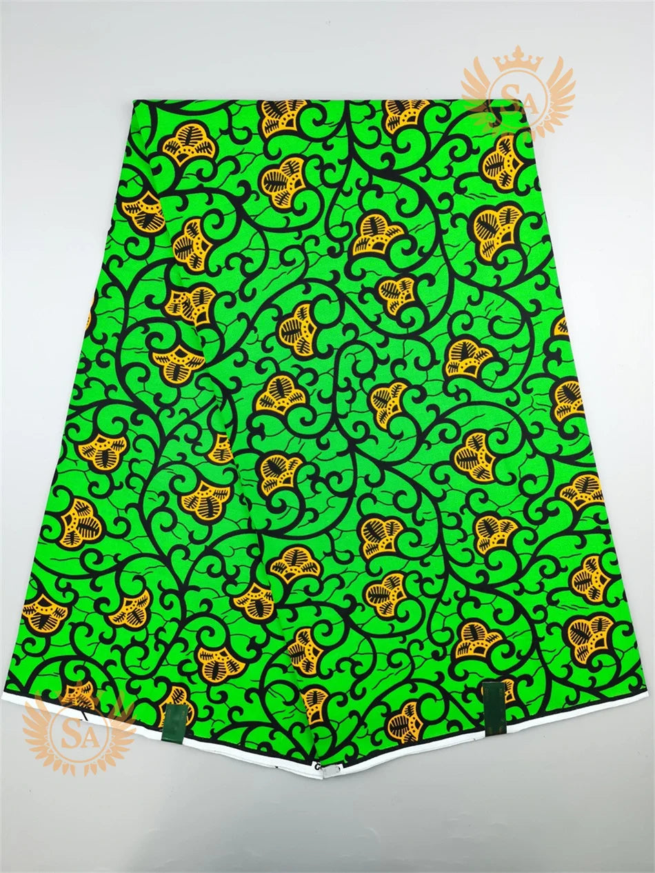 New 100% Cotton Original Real Wax Ankara Fabric 2021 African Print Fabric For Wedding Dress Tissue African Fabric Wax Fabric