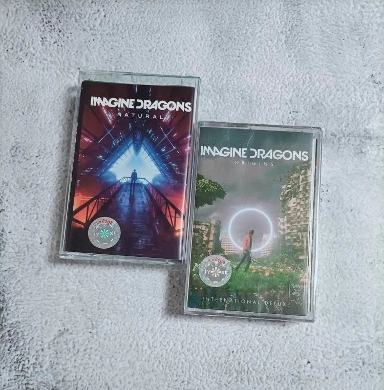 Classic Rock band Imagine Dragons Music Magnetic Tape NATURAL Album Cassettes Cosplay Soundtracks Box Car Recorder Walkman Tape