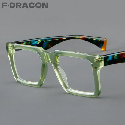 New In 2024 Plate Eyeglass Frame Retro Square Men's Eyeglass Frame Fashionable Optical Prescription Eyeglass Frame Women 25005