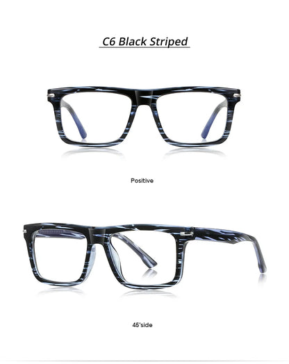 Ralferty TR90 Eyeglass Frames Men Square Business Prescription Glasses Anti-glare Blue Light Glasses Myopia Optic Frame 2025 New