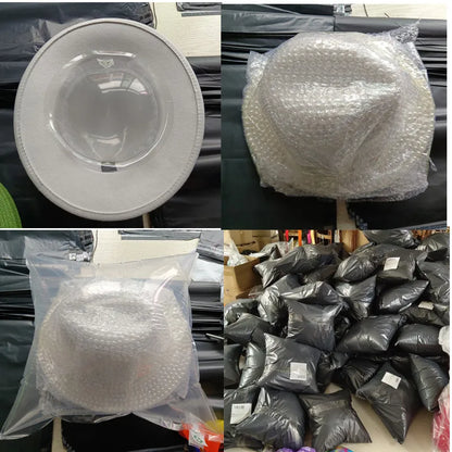 Sombreros Fedora Hat Dual Color Classic Jazz Hat Soft Fedora Hat Classic Men's and Women's Blue Jazz sombreros