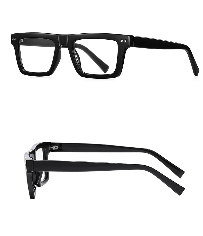 57176 Fashion Optical Spectacle Frames Men Popular Spring Hinge Glasses Frame Women Trend Square Transparent Eyeglass