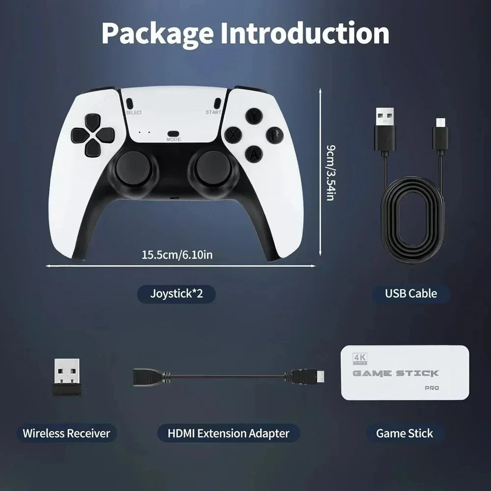 2026 New M15 Game Mini TV Handheld Game Console Wireless Gamepads Video Game 64G 20000+ Retro Game HD Output Two-player ﻿