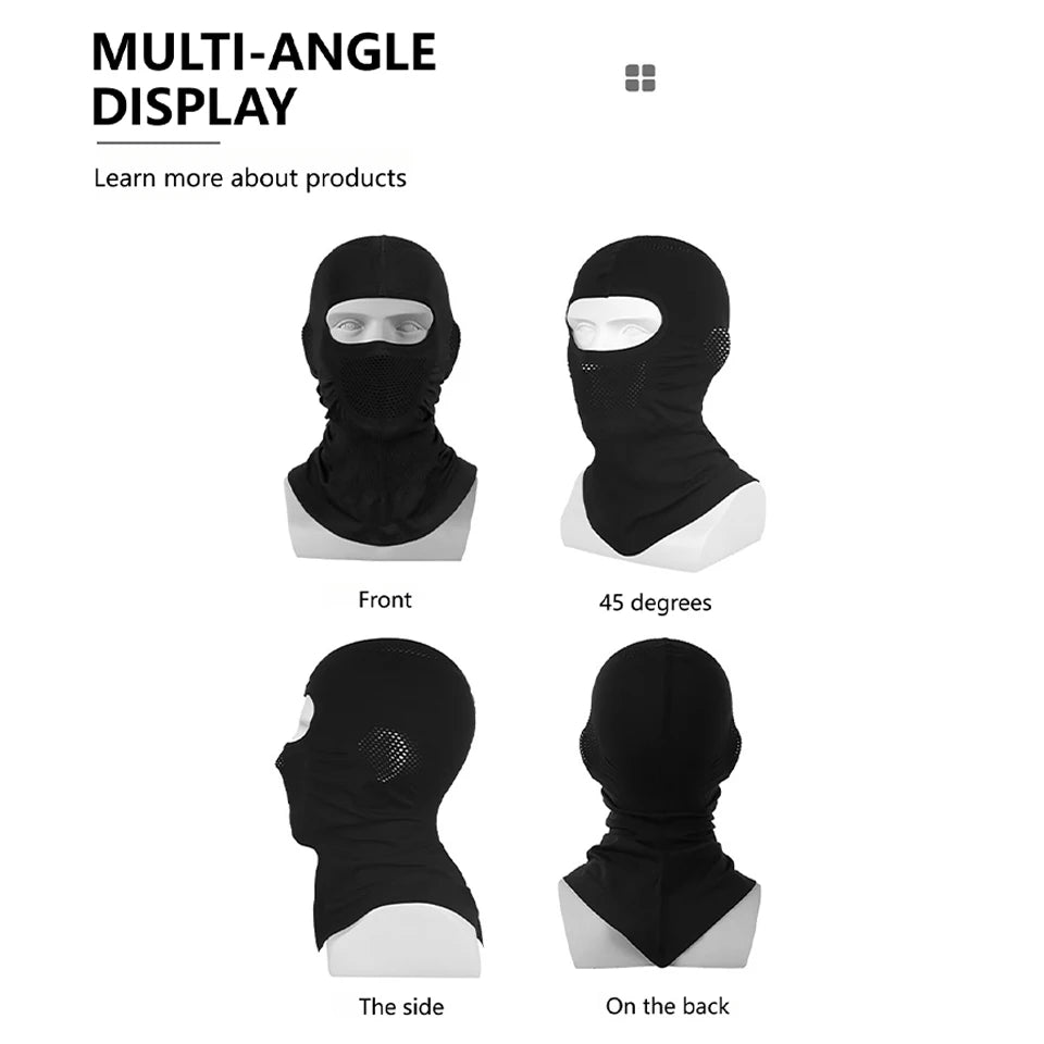 GTUBIKE Breathable Balaclava Hat High Elastic Motorcycle Full Face Mask Bicycle Ski Motorcycle Helmet Inner Cap Scarf Headgear