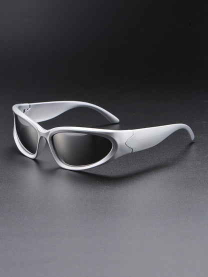 New arrival Popular Women's Sunglasses Punk Sunglasses Unique Oval Sun Glasses Men Goggle Shades Mirror Colorful Y2K Eyewear