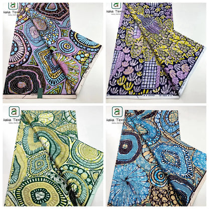 Newest Super Grand African Wax Glitter Glam Fabric Sprinkle Cotton Ankara Batik Material Pagne Wax Gold Print For Sew Uniform