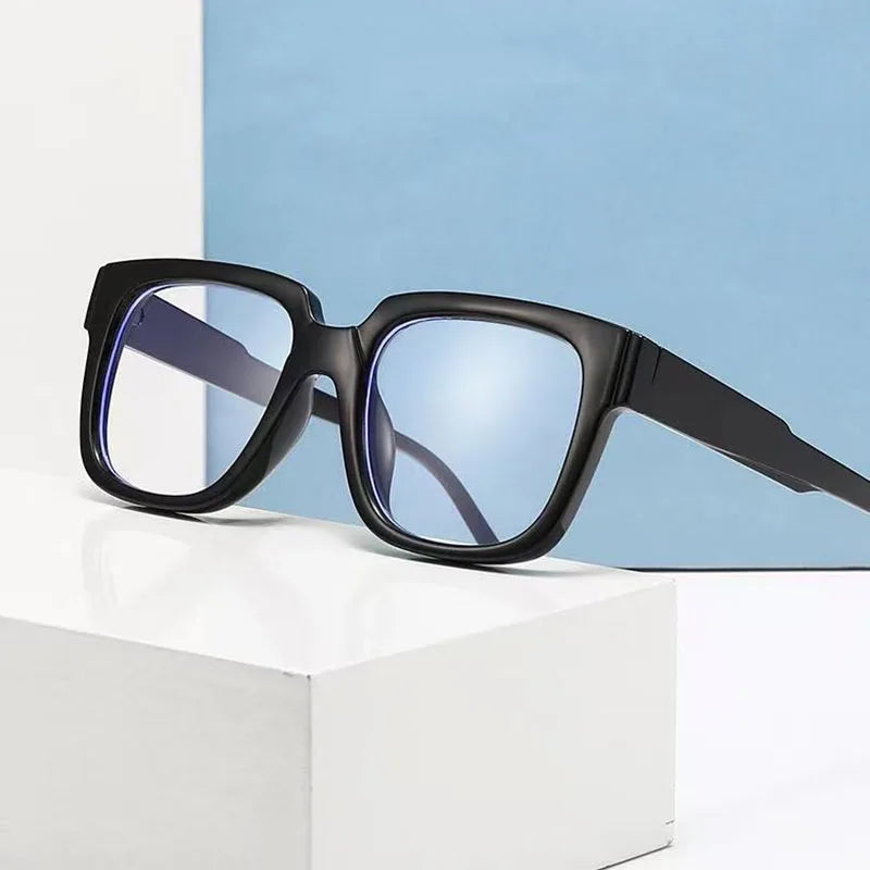 New Simple Spectacles Frame Men Women Ultralight Square Frame Anti Blue Light Transparent Lens Optical Eyeglasses