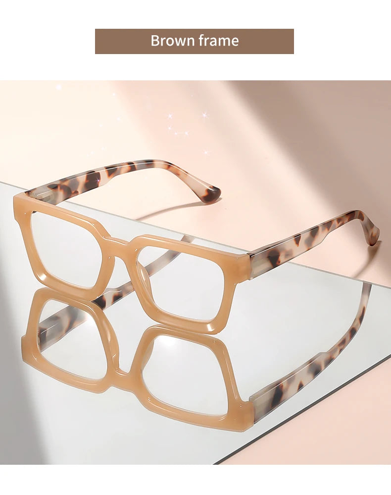The small square frame reading glasses are classic, retro, simple and comfortable for daily wear. They are reading glasses