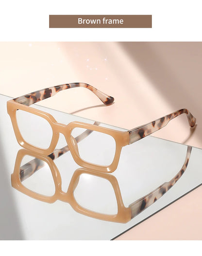 The small square frame reading glasses are classic, retro, simple and comfortable for daily wear. They are reading glasses