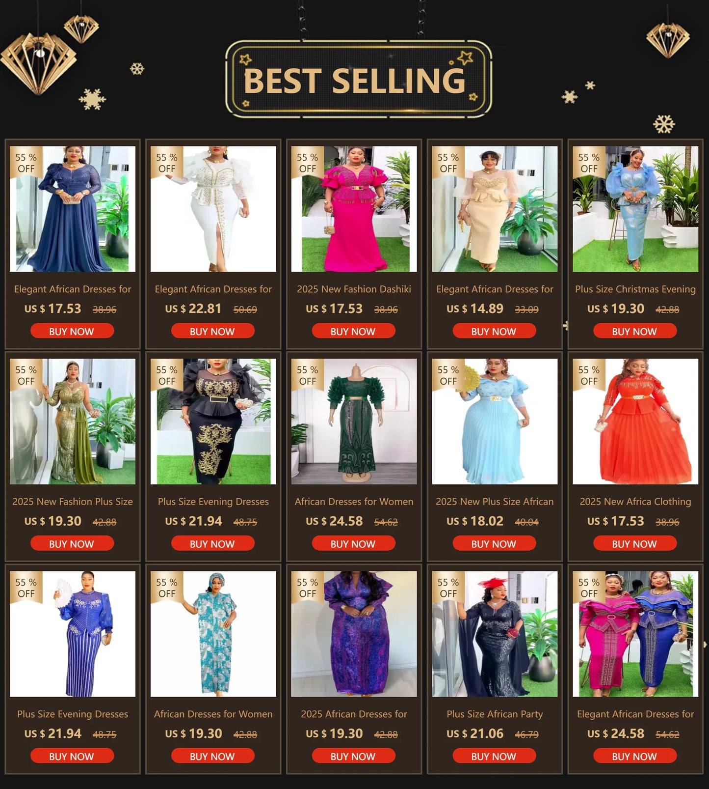 African Dresses for Women 2026 New Fashion Plus Size Sequin Evening Party Long Dress Dashiki Ankara Outfits Robe African Clothes