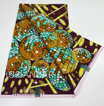 2026 Grand Super Original African Wax Fabric High Quality Nigerian Print Ankara Fabric For Sewing 6 Yard Women Dress 100% Cotton