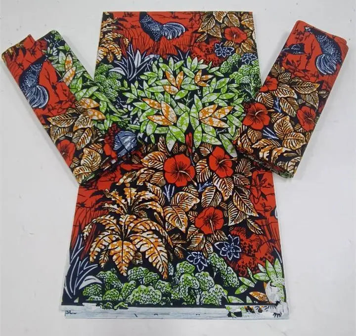 2023 Guaranteed Veritable Super Hollandais African Wax Fabric 100%Cotton 6 yards Original Ankara Block Print Pattern Africa