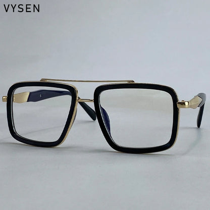 Vintage Oversized Square Polarized Sunglasses Men 2026 Luxury Steampunk Metal Frame Double Beam Driving Eyewear UV400 Shades