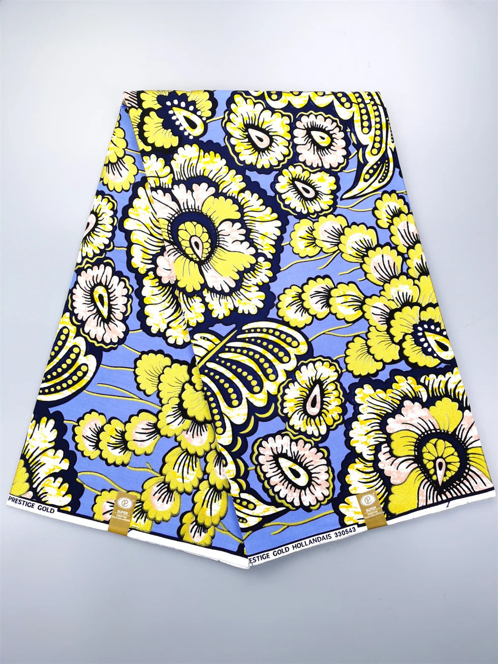 Newest Grand African Wax Glitter Glam Fabric 100% Cotton Ankara Batik Material Pagne Wax Gold Print Sewing Party Dress