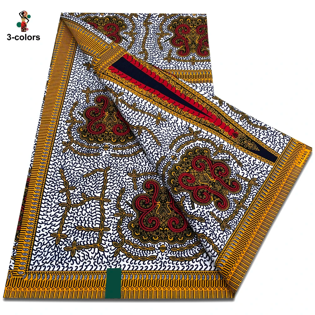 New Arrival High Quality Original 100% Cotton Wax Print Guaranteed Veritable Ankara African Real Wax Fabric Soft Pagne for Dress