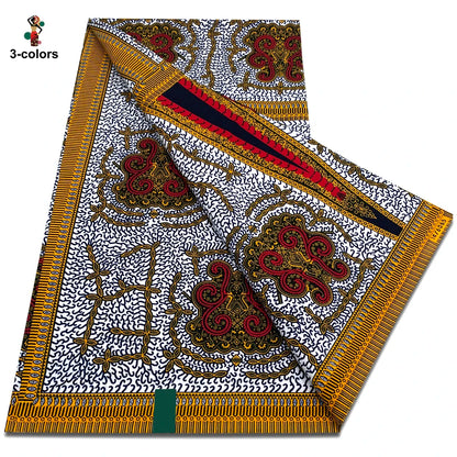 New Arrival High Quality Original 100% Cotton Wax Print Guaranteed Veritable Ankara African Real Wax Fabric Soft Pagne for Dress