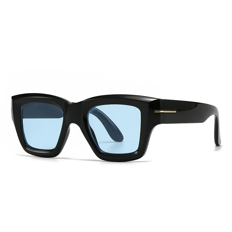 Tinted Thick Frame Myopia Sunglasses Men Women Prescription Nearsighted Glasses Full Frame Outdoor Shade Sunglasses -0.5 To -6.0
